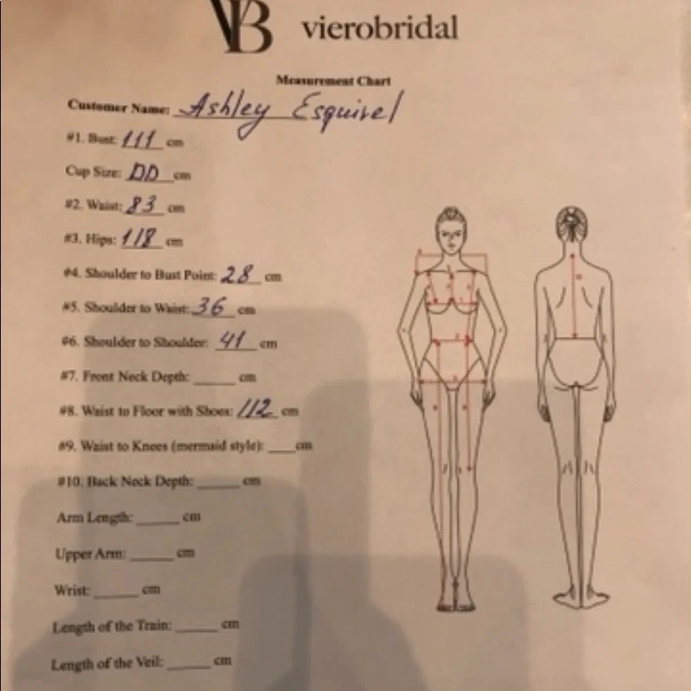 Viero Bridal “Audree” Custom Wedding Dress with Lace Detail - Picture 8 of 8